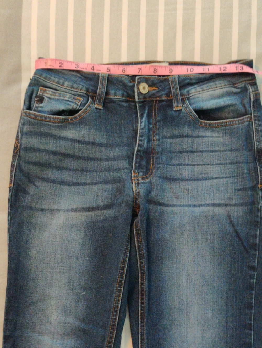 Slim Fit Women's Blue Skinny Jeans - Stretch Denim